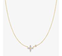 Ania Haie Starlit Drops 14ct Gold Sparkling Lucky Clover Necklace N074-04G