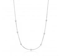 Ania Haie Sterling Silver Rhodium Plated Beaded Necklace N002-03H - | Acotis