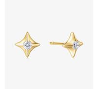 Ania Haie Sunny Sparkler 14ct Gold Plated Cubic Zirconia Star Stud Earrings E064-02G