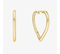 Ania Haie Sunny Sparkler 14ct Gold Plated Large Heart Hoop Earrings E064-07G