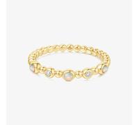 Ania Haie Sunny Sparkler 14ct Gold Plated Multi Stone Beaded Ring R064-05G-58