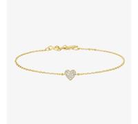 Ania Haie Sunny Sparkler 14ct Gold Plated Pave Sweet Heart Bracelet B064-01G