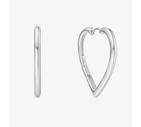 Ania Haie Sunny Sparkler Sterling Silver Heart Hoop Earrings E064-07H