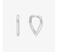 Ania Haie Sunny Sparkler Sterling Silver Medium Heart Hoop Earrings E064-03H