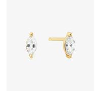 Ania Haie Sunshine Chaser 14ct Gold Plated Marquise Cubic Zirconia Stud Earrings E059-02G