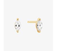 Ania Haie Sunshine Chaser 14ct Gold Plated Marquise Cubic Zirconia Stud Earrings E059-02G