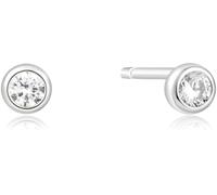 ANIA HAIE Sunshine Chaser Solitaire Stud Earrings 925 Sterling Silver Set with Cubic Zirconia Size: 5 x 3 mm Gift Boxed, 5 x 3 mm, Sterling Silver Cubic Zirconia, Cubic Zirconia