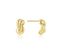 Ania Haie Swan Lake Gold Rope Twist Stud Earrings | Acotis - Sterling Silver / 14ct Gold Plated