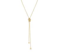 Ania Haie Tide Echo Gold Twisted Rope Lariat Necklace