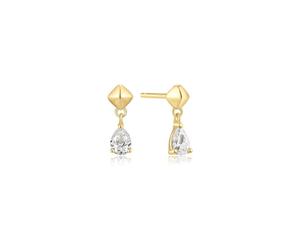Ania Haie Trailblazer Earrings Goldplated Silver E067-04G - Woman - 925 Sterling Silver Gold 11 mm