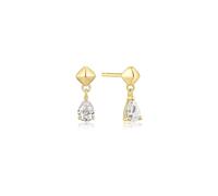 Ania Haie Trailblazer Earrings Goldplated Silver E067-04G - Woman - Quartz - 925 Sterling Silver Gold 11 mm