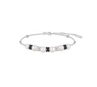 Ania Haie Two-Tone Sparkling Braided Shell Pearl Bracelet - Sterling Silver / Rhodium Plated / Gold Plated