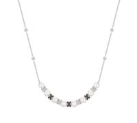 Ania Haie Two-Tone Sparkling Braided Shell Pearl Necklace - Sterling Silver / Rhodium Plated / Gold Plated