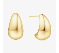 Ania Haie Vogue Maven 14ct Gold Plated Bold Dome Hoop Earrings E062-09G