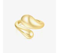 Ania Haie Vogue Maven 14ct Gold Plated Crossover Ring R062-03G - Adjustable