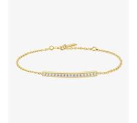 Ania Haie Vogue Maven 14ct Gold Plated Pave Bar Bracelet B062-02G