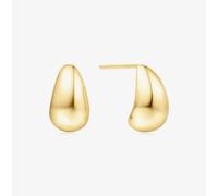 Ania Haie Vogue Maven 14ct Gold Plated Small Dome Hoop Earrings E062-05G