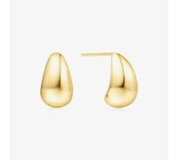 Ania Haie Vogue Maven 14ct Gold Plated Small Dome Hoop Earrings E062-05G