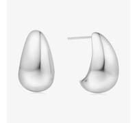 Ania Haie Vogue Maven Sterling Silver Bold Dome Hoop Earrings E062-09H