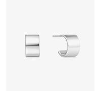 Ania Haie Vogue Maven Sterling Silver Flat Huggie Hoop Earrings E062-02H