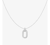Ania Haie Vogue Maven Sterling Silver Oval Hoop Necklace N062-01H