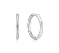 ANIA HAIE Vogue Maven Tube Medium Hoop Earrings 925 Sterling Silver Size 16x2mm Gift Boxed