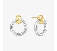 Ania Haie Vogue Maven Two Tone Hoop Stud Earrings E062-10T