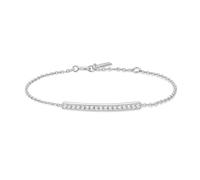 ANIA HAIE Vogue Maven Women's Bracelet 925 Sterling Silver with 17 Cubic Zirconia, Length: 16.5 cm + 2 cm Extender, Gift Box Included