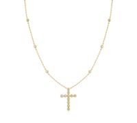 Ania Haie Wanderer Gold Bezel-set Station Necklace with | Acotis - Sterling Silver / 14ct Gold Plated