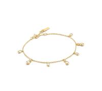 Ania Haie Wanderer Gold Bezel-set Teardrop Dangle Station | Acotis - Sterling Silver / 14ct Gold Plated