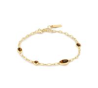 Ania Haie Wanderer Gold Bezel Tigers Eye Organic Dome | Acotis - Sterling Silver / Gold Plated / Tigers Eye
