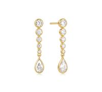Ania Haie Wanderer Gold Graduated Bezel Round and Teardrop | Acotis - Sterling Silver / 14ct Gold Plated