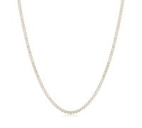 Ania Haie Wanderer Gold Half-bezel Round Tennis Necklace | Acotis - Sterling Silver / 14ct Gold Plated