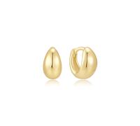 Ania Haie Wanderer Gold Organic Dome Pebble Huggie Hoop | Acotis - Sterling Silver / 14ct Gold Plated