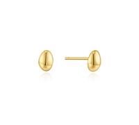 Ania Haie Wanderer Gold Organic Dome Pebble Stud Earrings | Acotis - Sterling Silver / 14ct Gold Plated