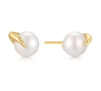Ania Haie Women's Yellow Gold Plate Cultured Freshwater Pearl Claw Stud Earrings