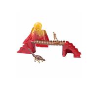 Ania Prehistoric Adventure: Ankylosaurus, Ranger, Bridge & Volcano with Boulder