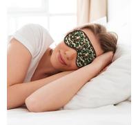 Aniaml Camouflage Green Print Soft Eye Mask for Sleep Mask Sleep Eye Mask for Women Men Sleeping Sleeping Travel