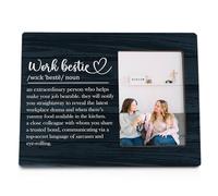 ANIANG Work Bestie Picture Frames, Work Friends 8x10 Photo Frame, WorkBestie Gifts for Women, Coworker Gifts for Women Men, WorkBestie Definition Gift Picture Frame for Office Tabletop Wall