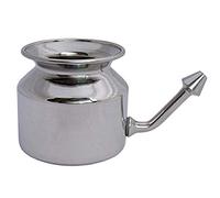 Anicent Impex Stainless Steel Neti Pot with 5 Sachets Neti Salt and Instruction Leaflet for Nasal Cleansing