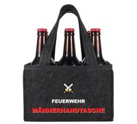 Anicy Personalised Fire Brigade Beer Bag 6 Bottles Funny Fire Brigade Gift Men's Handbag Beer Birthday Christmas