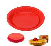 Anicy Silicone Quiche Dish, Pie Dish 26cm, Tart Tin, Flan Tin, Quiche Tin for Quiches, Pizzas, Tarts, Cakes