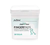 AniForte Denta Clean & Care Finger Pads for Dogs 50 Pieces - Finger Pads for Dental Care & Teeth Cleaning, Cleans Gums, Reduces Plaque, Pads for Oral Hygiene & Fresh Breath