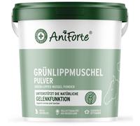 AniForte Green-lipped mussel powder for dogs and horses, 1 kg, natural green-lipped mussel powder in full fat quality, omega 3 & 6 fatty acids,