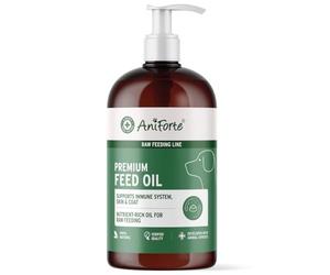 AniForte Premium Feeding Oil 500ml: BARF Raw Feeding Supplement For Dogs With Hemp, Salmon & Linseed Oil to Boost Immunity & Health