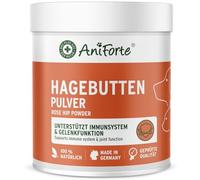 AniForte Rosehip Powder for Dogs and Cats - 100% Finely Grounded Rose Hips, Rich in Natural Vitamin C, Supports & Maintains Immune System & Joint Health