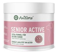 AniForte Senior Active Powder 250g for Older Dogs - Minerals, Amino Acids & Vitamins for Dogs, Supports Memory & Heart Function, Green-Lipped Mussel for Vitality & Agility, Seniors Food Supplement