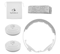 Anihet Baby Ear Defenders, Infant Headphones Noise Reduction for 3-36 Months, Baby Headphones for Againsting Hearing Damage & Improves Sleep, Infant Airplane Essential (white)