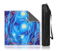 Anihet Mahjong Mat, 30x30 Inch Non Slip Noise Reducing Game Table Cover with Carrying Bag, Waterproof Gaming Table Cloth for Mah-jongg,Poker, Board Games, Dominoes and Card(Navy Blue)