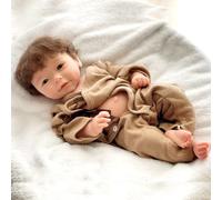 Aniiyy Full Body Silicone Baby Boy Anatomically Correct, Realistic 18 Inch Solid Silicone Newborn Baby Dolls With Hand Rooted Hair